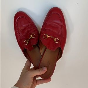 Authentic Red Gucci Loafers
